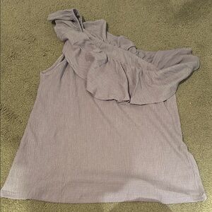 Elegant Lavender Ruffled Women's Top